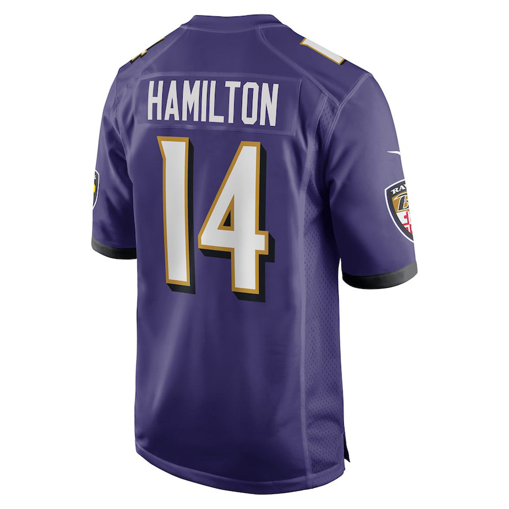 Men's Baltimore Ravens Kyle Hamilton Game Jersey - Purple